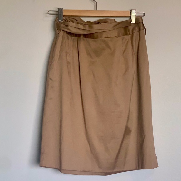 INC International Concepts Bronze Tulip Skirt SIZE 8 - Picture 2 of 6